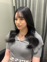 モナン(monan)&nbsp;韓国ヘアワンホンヘアくびれヘア暗めカラー黒髪