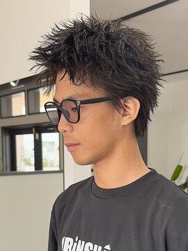 ログ(LOG) スパイキーショート メンズパーマ ツイストピンパーマ