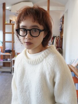 ディッセンバー 伊勢崎(December) 切りっぱなしボブ/ミニボブ/丸くないボブ/ヘーゼルベージュ