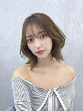 マウル ナゴヤ 名駅(MAEUL NAGOYA) 結べる長さのレイヤーボブ ベージュカラー