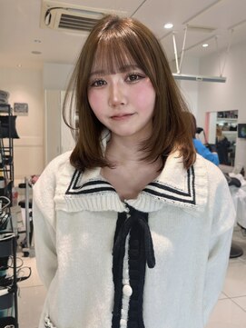 バサ 江古田店(BASSA) ふわっと♪medium　layer【会話控えめ美容師Runa】