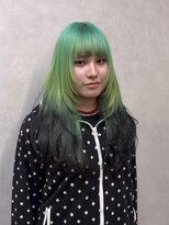 エル オオサカ 心斎橋店(L. OSAKA) グリーン×ブラック/グラデーション