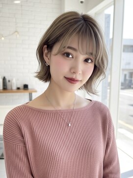ミー 岡崎(mii) 【mii岡崎】やわらかニュアンスボブ