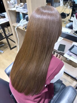 ハピネス クローバー 八木店(Happiness CLOVER) ミルクブラウン/ブリーチなしダブルカラー/髪質改善