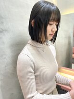 ロンドポレール 北千住(Lond polaire)&nbsp;ダークラベンダーグレージュレイヤーカット韓国巻き顔周りカット