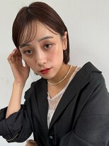 トリッカ シブヤ(TRICCA SHIBUYA)&nbsp;タイトボブ/耳かけショート/シアーブラウン