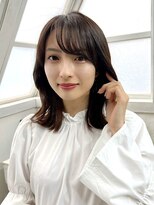 リノア 西梅田 福島(Linoa)&nbsp;西梅田/髪質改善/ダークアッシュ☆大人キレイめ外ハネミディ