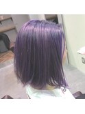 前下がりボブ×パープル