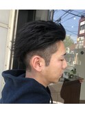 刈り上げ×オールバックスタイル