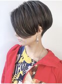 【morio 原宿】外国人風ショートヘア　ハンサムショートアシメ