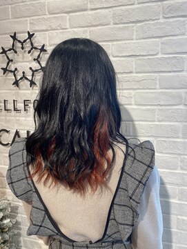 ビューティー エールフォルム 浜松有玉店(BEAUTY YELLFORME) インナーカラー オレンジ