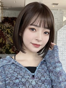 ミンクス渋谷スマートサロン(MINX shibuya smart salon) ミニボブ×チョコレートブラウン