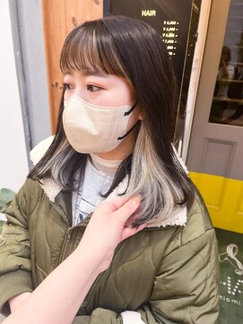 アンヘアー 元町三宮(UNHAIR) 甘辛MIXインナーカラー