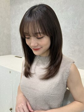 エジョン 三鷹店(Aejon) 韓国ヘア ミディアムレイヤースタイル