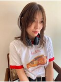 <土屋結良>ミディアムレイヤー/顔周りレイヤー/レイヤーカット