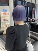 キーン 吉祥寺店(keen)&nbsp;《keen×オオキタ》ブルーラベンダー×切りっぱなしボブ