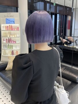 キーン 吉祥寺店(keen) 《keen×オオキタ》ブルーラベンダー×切りっぱなしボブ