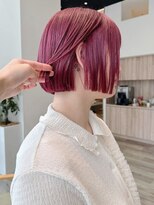 ケーツー あべのキューズモ－ル店(K-two) ボブ*ミニボブ*切りっぱなしボブ*ピンクカラー*ブリーチカラー