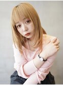 セミロング/レイヤーカット/顔まわりレイヤー