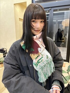 スニュウ(snuw) 【snuw mina】ステップカット/姫カット/透明感カラー/伏見