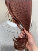 ブリーチ1回ピンクベージュ