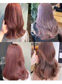 韓国へア/レイヤー/顔周り/ボブ/透明感カラー