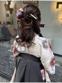 ハーフアップスタイル