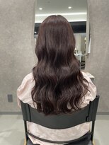 フレーム スクエア&nbsp;ボルドーカラー韓国風ヘア