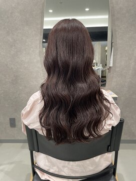 フレーム スクエア ボルドーカラー韓国風ヘア