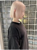 くびれヘア/アプリコットオレンジ/夏のヘアアレンジ/梅田