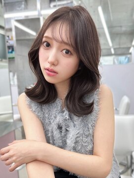 エヌアイ オモテサンドウ(ni omotesando) 大人ガーリー＊薄め前髪で垢抜ける上品韓国くびれミディアム