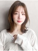 こなれヘアエアリーカールハイライトカラーナチュラルカール