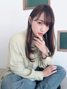 ムーン 仙台一番町店(OON) ハッシュカット/レイヤーボブ/カシスレッド/ピンクブラウン