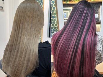 ルーム(Room)の写真/オージュアトリートメントやTOKIO酸熱トリートメントで髪質改善♪ブリーチで傷んだ髪も驚く程の艶髪へ