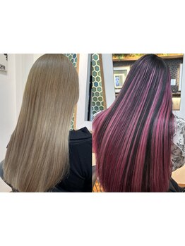 オージュアトリートメントやTOKIO酸熱トリートメントで髪質改善♪ブリーチで傷んだ髪も驚く程の艶髪へ