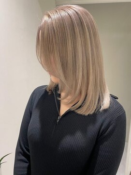 ジルブラン 土浦(JIL BLAN) ハイライトバレイヤージュダブルカラーケアブリーチ20代30代