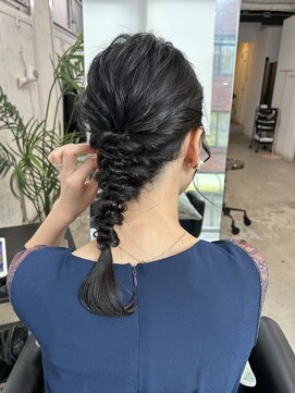 ふんわり編み下ろしアレンジ