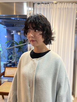 ショートパーマ/ウルフパーマ/ショートヘア