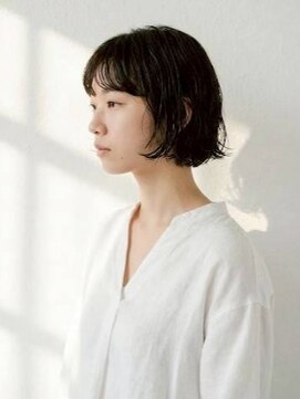 ミロアヴィタ 平尾(miroa vita) ベージュカラー 髪質改善 ボブ 顔周りカット 20代 透明感