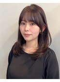 ワンカールで可愛いレイヤースタイル/ミディアム/谷町四丁目