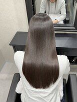 ローヴ 梅田(L'aube) 髪質改善 スーパーロング ワンレングス レイヤー 韓国風巻き