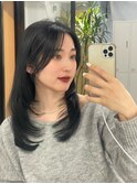 【miyon】韓国レイヤーカット×暗髪カラー×髪質改善