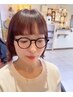気になる前髪顔周りストレート+カット+根元カラー(白髪染めも可)¥19800~