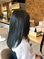 リシェール 北越谷店(RICHAIR)&nbsp;イメチェン/ブルーブラック/アンブレラカラー/前髪/越谷