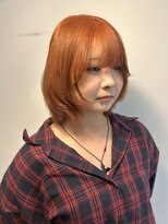ハイブ 金沢(Hive)&nbsp;20代ブリーチカラーオレンジベージュ