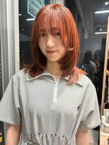 モンルル プル(mon loulou + plus)&nbsp;ピンクカラー、レイヤーカット、ハッシュカット