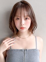 リヤン 表参道(lyann) ダークパープル夏ワンカール結べるボブ20代30代40代◎艶感