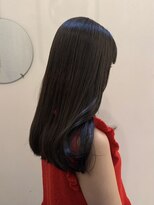 テテ ニコ(tete nico)&nbsp;大前晴奈ミントカラーレイヤーカットフルバングミルクブラウン夏