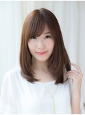 〈NOB杉田店〉斜めバング 前髪カット パーマ ヘルシースタイル