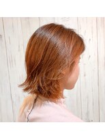 ヘブンリー(heavenly)&nbsp;10代20代/オレンジベージュ/ブリーチオンカラー/外ハネボブ